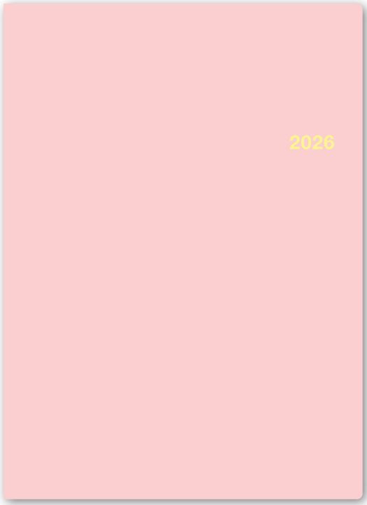 2026年1月始まりNOLTYリングA5(ピンク)【能率手帳】6422