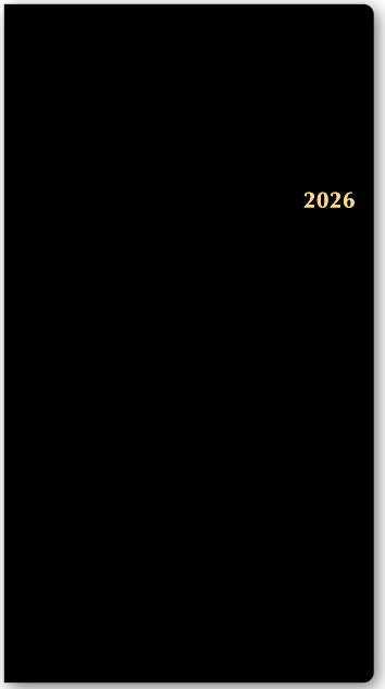 2026年1月始まりNOLTYエクセル11日曜始まり(黒)【能率手帳】1378