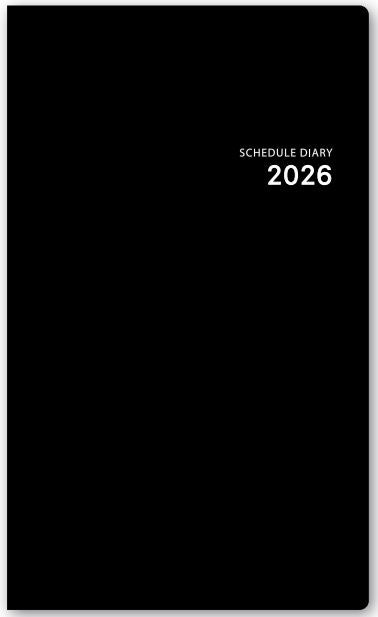 2026年1月始まりNOLTYマンスリースリム-iアイダにメモ日曜(ブラック)【能率手帳】1640
