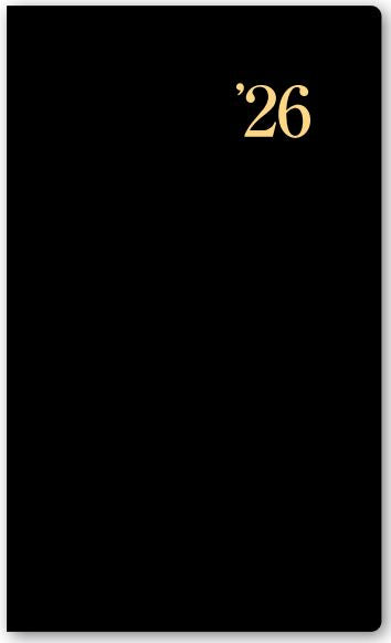 2026年1月始まりNOLTY能率手帳ポケット7(黒)【能率手帳】1908