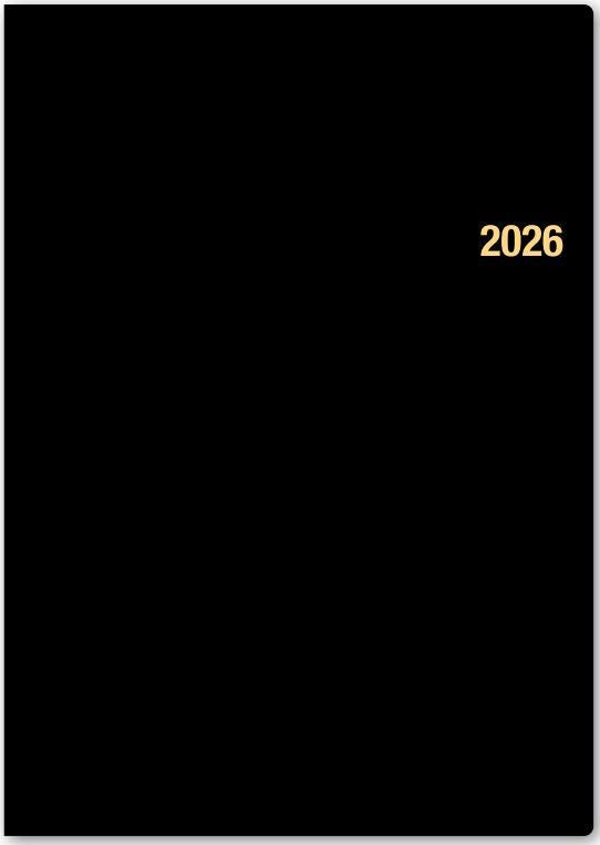 2026年1月始まりNOLTY能率手帳B5月間ブロック(黒)【能率手帳】6126