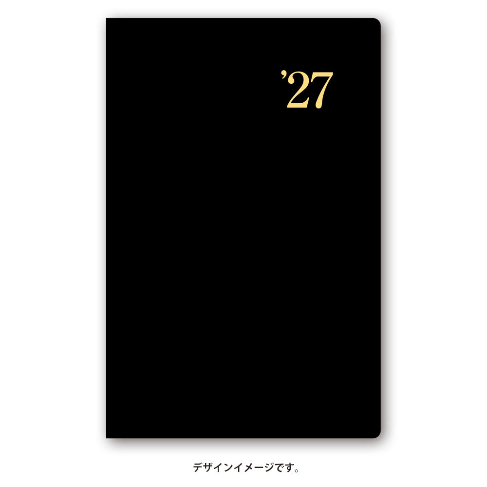名入れ可能 2027年1月始まり NOLTY能率手帳ライツ2小型版(黒)1141