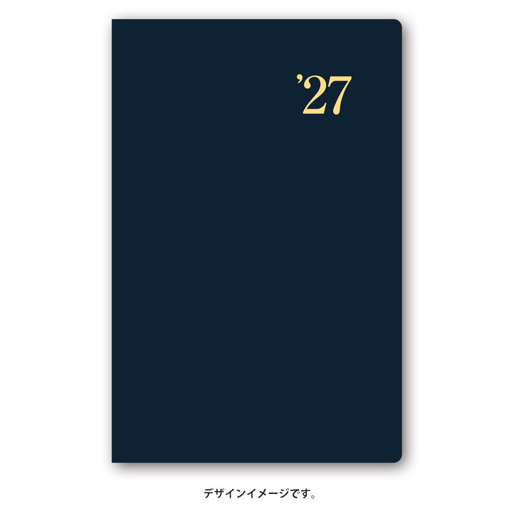 名入れ可能 2027年1月始まり NOLTY能率手帳ライツメモ小型版(ダークネイビー)1180