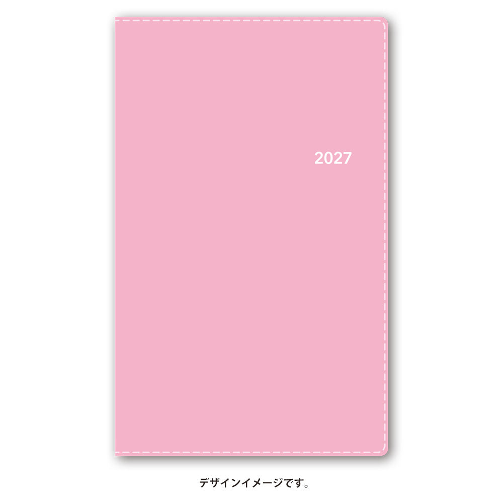 名入れ可能 2027年1月始まり NOLTYバディ2日曜始まり(ピンク)1830