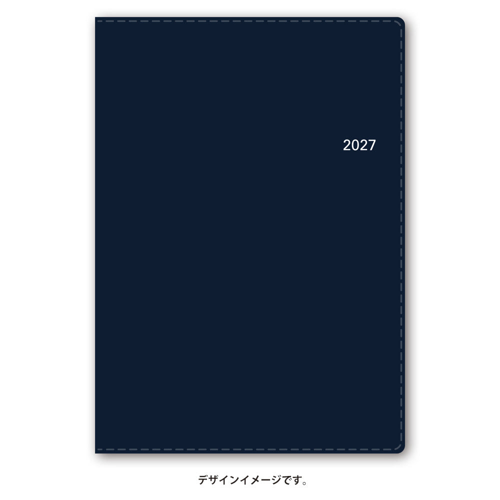名入れ可能 2027年1月始まり NOLTYキャレルA6バーチカル1(ダークネイビー)2021