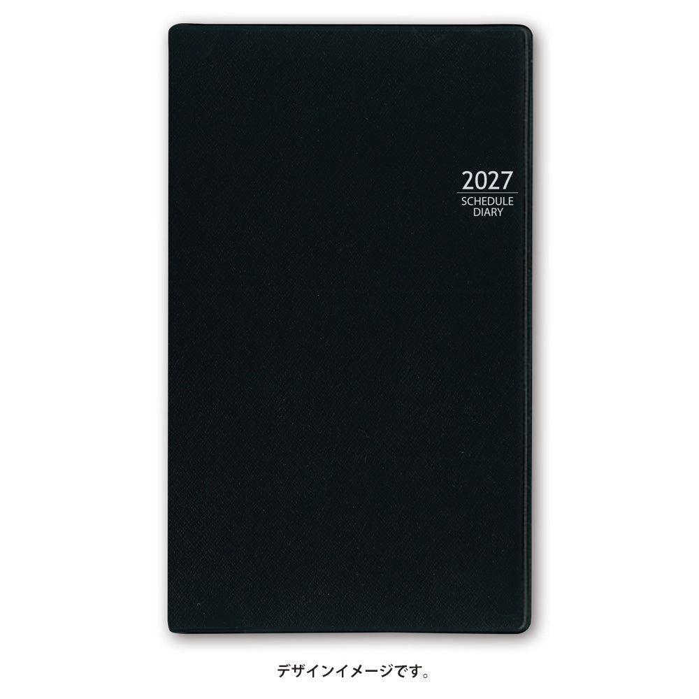 名入れ可能 2027年1月始まり NOLTYマンスリースリム-i日曜(ブラック)2621