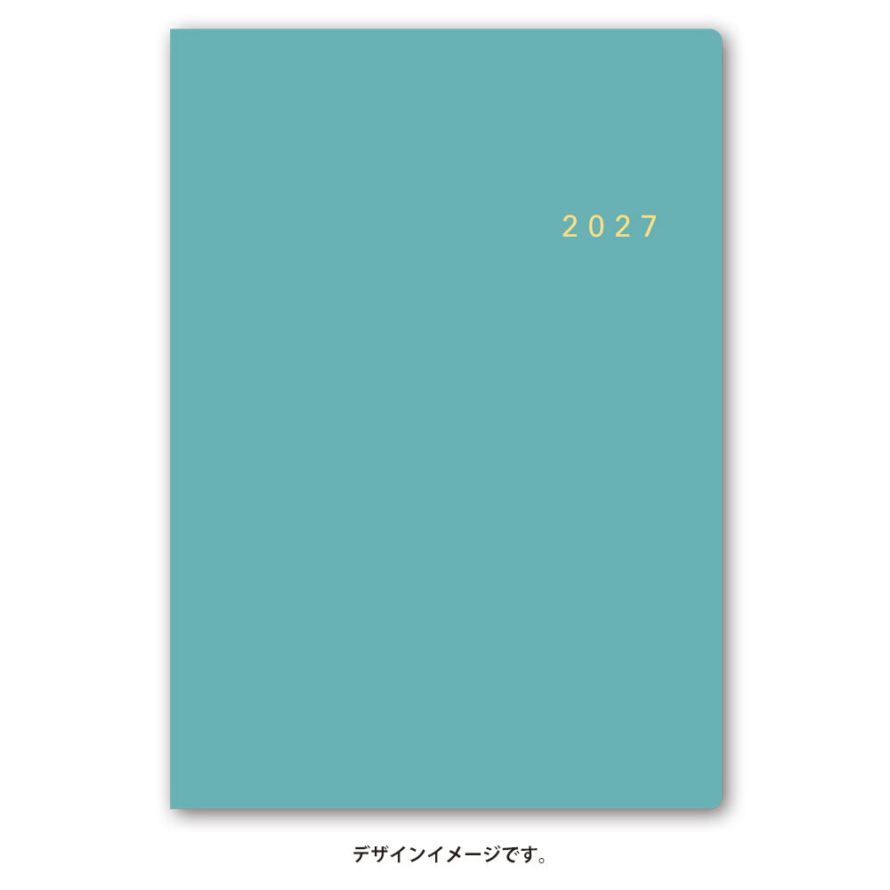 名入れ可能 2027年1月始まり NOLTYアクセスB6デュアルマンスリー月曜始まり(ターコイズ)6475