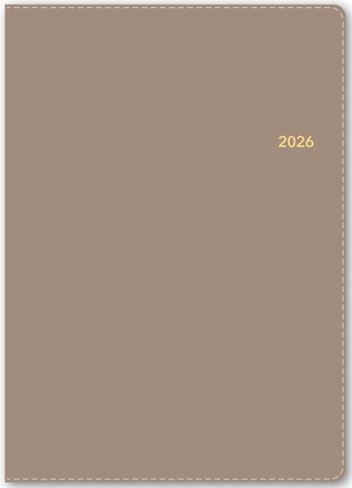 2026年1月始まりＮＯＬＴＹエクリＡ５メモ（グレージュ）【能率手帳】6323