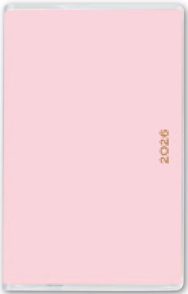 2026年1月始まりペイジェムウィークリーコンパクト－ｉレフト日曜（ピンク）【能率手帳】2209