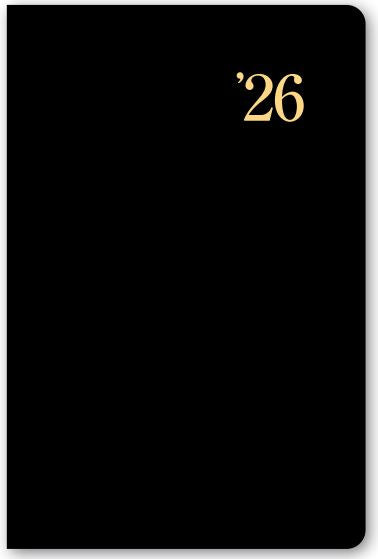 2026年1月始まりＮＯＬＴＹ能率手帳２日本鉄道地図付（黒）【能率手帳】1221