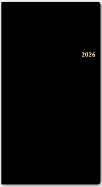 2026年1月始まりＮＯＬＴＹエクセル８（黒）【能率手帳】1375