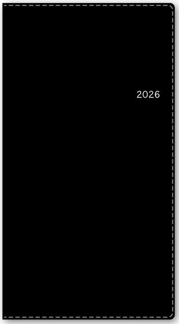 2026年1月始まりＮＯＬＴＹネクサスバーチカル（ブラック）【能率手帳】1392