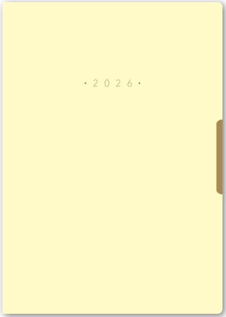 2026年1月始まりＮＯＬＴＹエクリＰｌｕｓＢ６ー８（パウダーイエロー）【能率手帳】2316