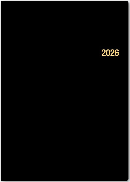 2026年1月始まりＮＯＬＴＹ能率手帳Ａ５月間ブロック（黒）【能率手帳】6226