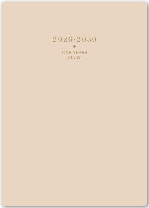 2026年1月始まりＮＯＬＴＹメモリー５年日誌（ベージュ）【能率手帳】7353