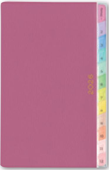 2026年1月始まりペイジェムウィークリーコンパクト－ｉメモ月曜（ラズベリー）【能率手帳】2202