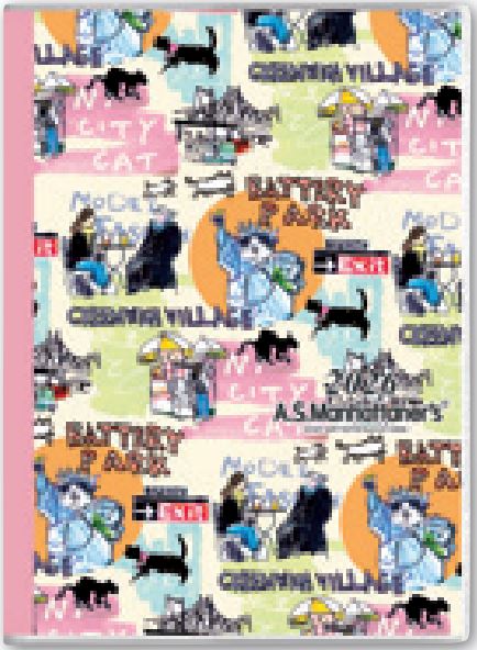 2026年1月始まりペイジェムＡ．Ｓ．マンハッタナーズＡ６日曜（ダウンタウン猫歩き）【能率手帳】2462
