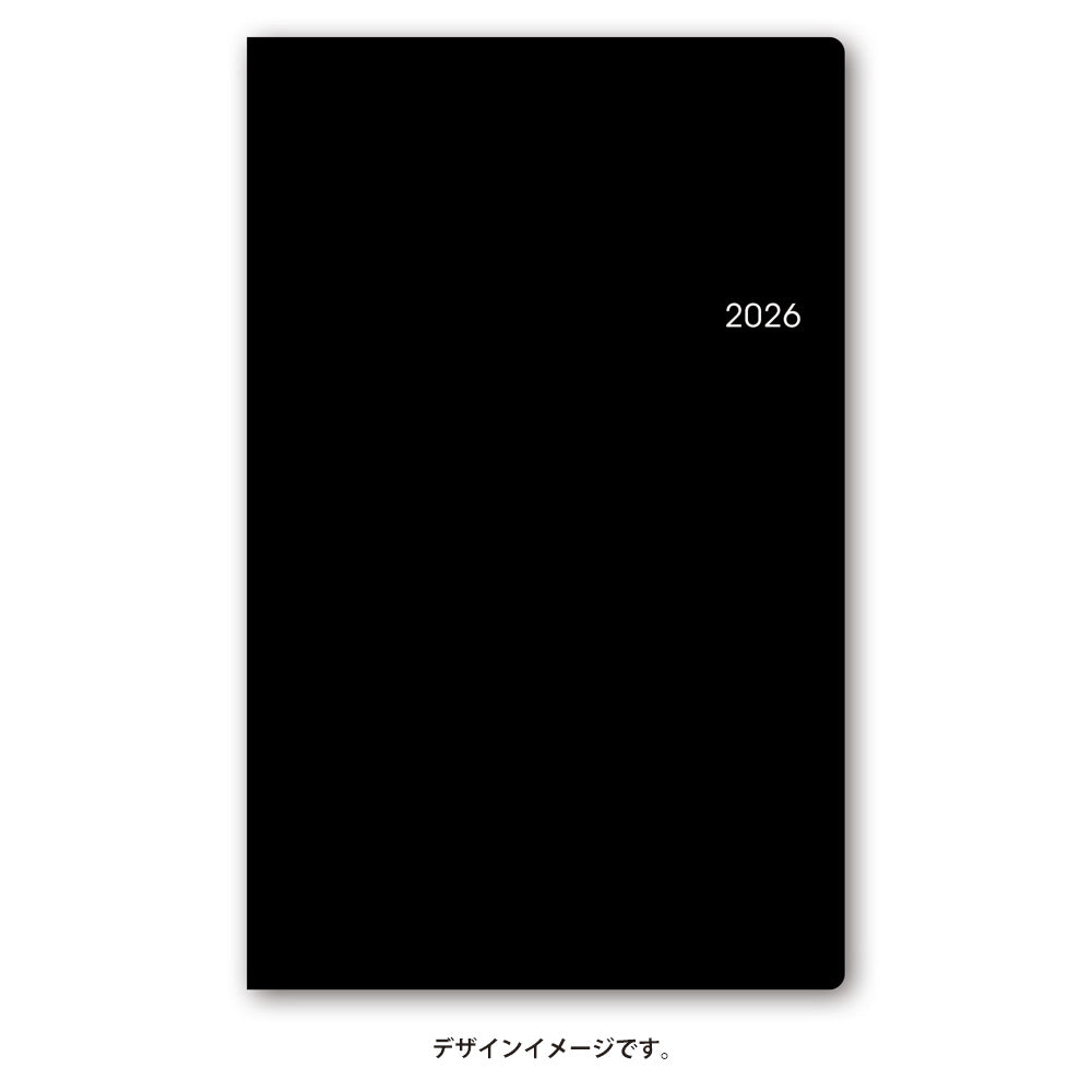 【名入れ可能手帳】2026年4月始まり ＮＯＬＴＹポケットカジュアル４（ブラック）9056 能率手帳 高級 刻印 名前入れ ビジネス