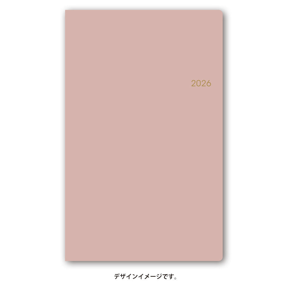 【名入れ可能手帳】2026年4月始まり ＮＯＬＴＹポケットカジュアル５（パールピンク）9059 能率手帳 高級 刻印 名前入れ ビジネス