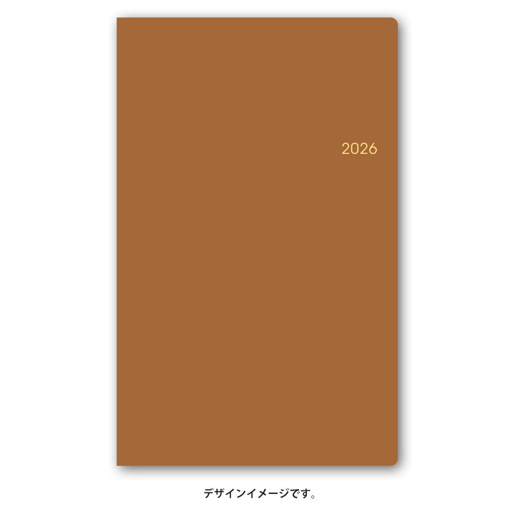【名入れ可能手帳】2026年4月始まり ＮＯＬＴＹポケットカジュアル４（キャメル）9060 能率手帳 高級 刻印 名前入れ ビジネス