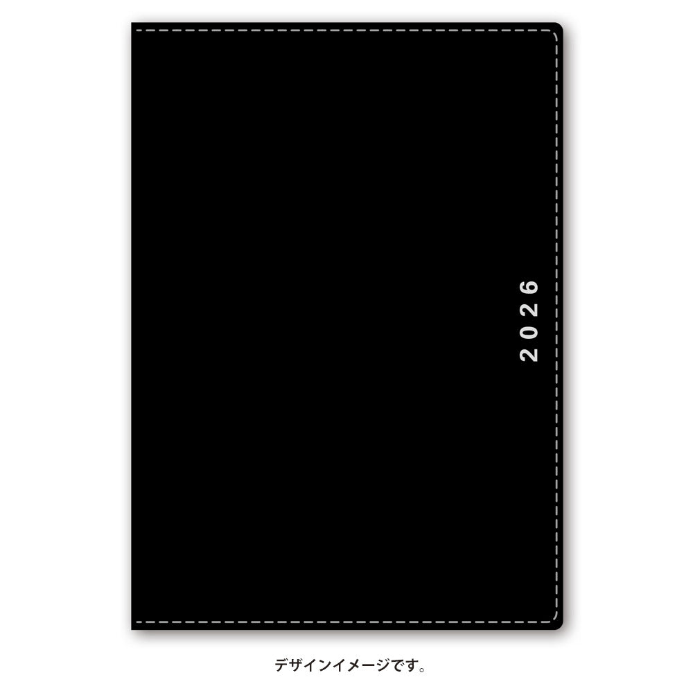 【名入れ可能手帳】2026年4月始まり ＮＯＬＴＹキャレルＢ６ウィーク１（ブラック）9086 能率手帳 高級 刻印 名前入れ ビジネス