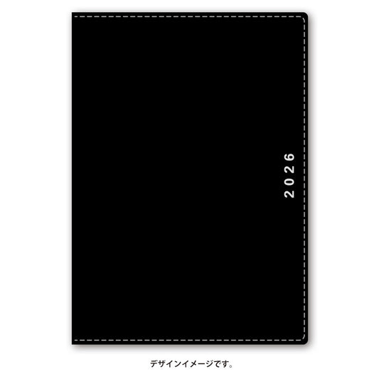 【名入れ可能手帳】2026年4月始まり ＮＯＬＴＹキャレルＢ６ウィーク１（ブラック）9086 能率手帳 高級 刻印 名前入れ ビジネス