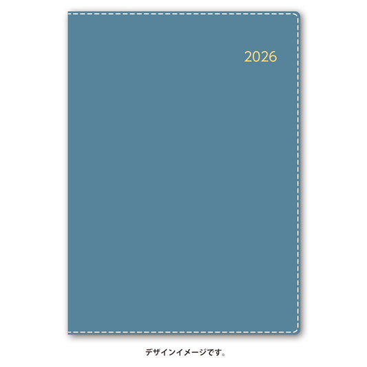 【名入れ可能手帳】2026年4月始まり ＮＯＬＴＹビジネスベーシックダイアリー（ライトブルー）9203 能率手帳 高級 刻印 名前入れ ビジネス