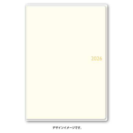【名入れ可能手帳】2026年4月始まり ＮＯＬＴＹスコラベーシック（アイボリー）9210 能率手帳 高級 刻印 名前入れ ビジネス