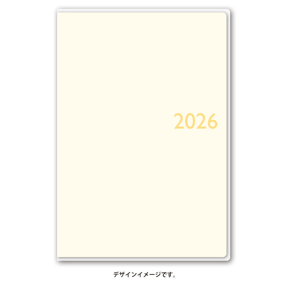 【名入れ可能手帳】2026年4月始まり ＮＯＬＴＹスコラライト（アイボリー）9211 能率手帳 高級 刻印 名前入れ ビジネス