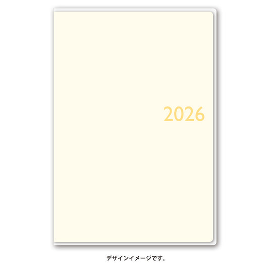 【名入れ可能手帳】2026年4月始まり ＮＯＬＴＹスコラライト（アイボリー）9211 能率手帳 高級 刻印 名前入れ ビジネス