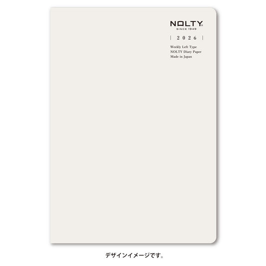 【名入れ可能手帳】2026年4月始まり ＮＯＬＴＹティオＡ５レフト（グレー）9313 能率手帳 高級 刻印 名前入れ ビジネス