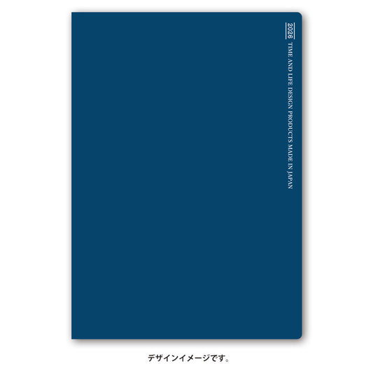 【名入れ可能手帳】2026年4月始まり ＮＯＬＴＹアクセスＢ６マンスリー月曜始まり（ネイビー）9506 能率手帳 高級 刻印 名前入れ ビジネス