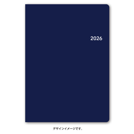【名入れ可能手帳】2026年4月始まり ＮＯＬＴＹトリムＡ５－２（ネイビー）9612 能率手帳 高級 刻印 名前入れ ビジネス