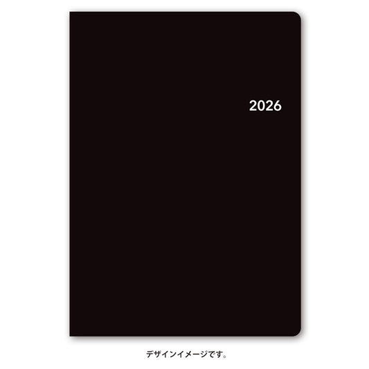 【名入れ可能手帳】2026年4月始まり ＮＯＬＴＹトリムＡ５－３（ブラック）9614 能率手帳 高級 刻印 名前入れ ビジネス