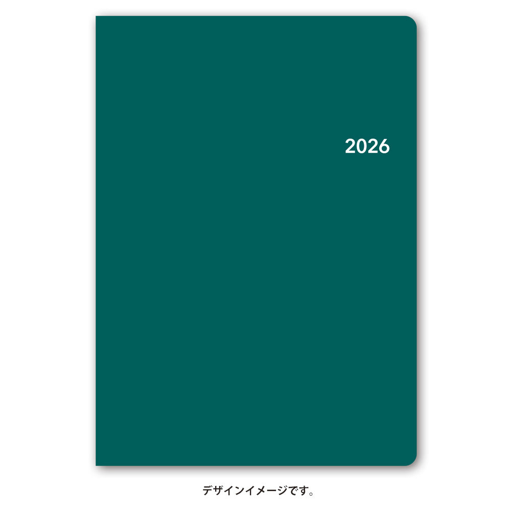 【名入れ可能手帳】2026年4月始まり ＮＯＬＴＹトリムＡ５－３（グリーン）9615 能率手帳 高級 刻印 名前入れ ビジネス