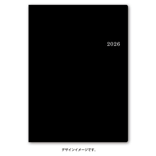 【名入れ可能手帳】2026年4月始まり ＮＯＬＴＹリングＡ５－２（黒）9618 能率手帳 高級 刻印 名前入れ ビジネス
