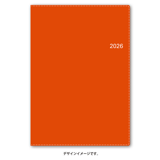 【名入れ可能手帳】2026年4月始まり ＮＯＬＴＹアクセスＡ５－１（オレンジ）9682 能率手帳 高級 刻印 名前入れ ビジネス