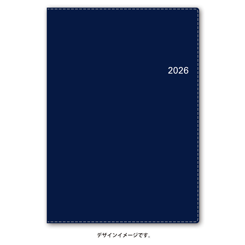 【名入れ可能手帳】2026年4月始まり ＮＯＬＴＹアクセスＡ５－３（ネイビー）9687 能率手帳 高級 刻印 名前入れ ビジネス