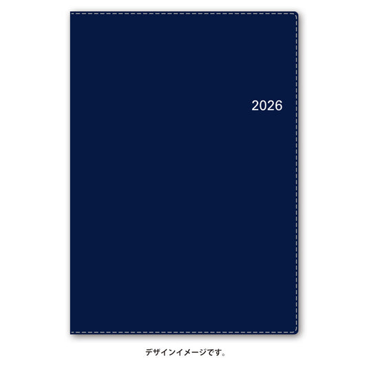 【名入れ可能手帳】2026年4月始まり ＮＯＬＴＹアクセスＡ５－３（ネイビー）9687 能率手帳 高級 刻印 名前入れ ビジネス