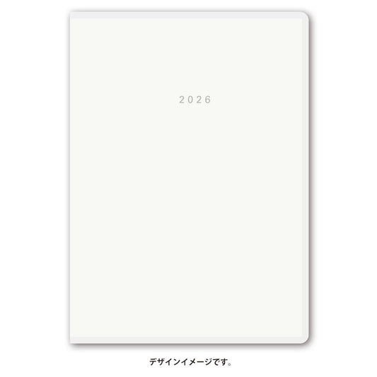 【名入れ可能手帳】2026年4月始まり ＮＯＬＴＹアクセスＤｅｐｏｔＡ５マンスリー日曜始まり（ホワイト）9739 能率手帳 高級 刻印 名前入れ ビジネス