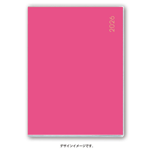2026年4月始まり ペイジェムマンスリーＰｅｔｉｔ－ｉアイダにメモ日曜（ピンク）9815 能率手帳