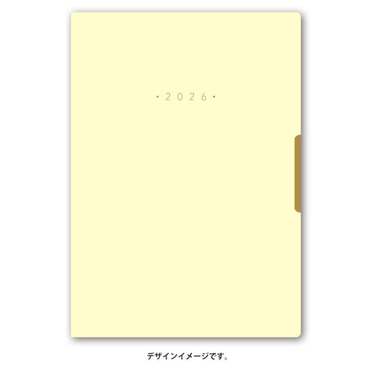 【名入れ可能手帳】2026年4月始まり ＮＯＬＴＹエクリＰｌｕｓＢ６－６（パウダーイエロー）9856 能率手帳 高級 刻印 名前入れ ビジネス