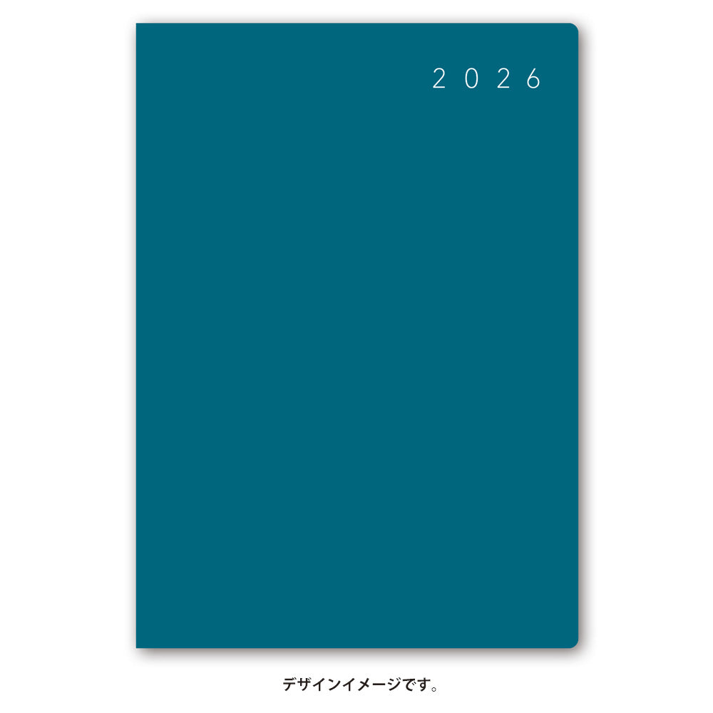【名入れ可能手帳】2026年4月始まり ＮＯＬＴＹエクリＢ６－１（ブルー）9887 能率手帳 高級 刻印 名前入れ ビジネス