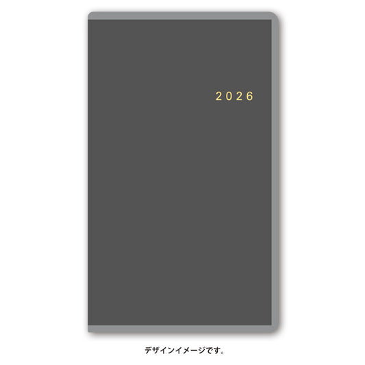 【名入れ可能手帳】2026年4月始まり ＮＯＬＴＹアクセスマンスリーグランデ日曜始まり（ブラック）9920 能率手帳 高級 刻印 名前入れ ビジネス