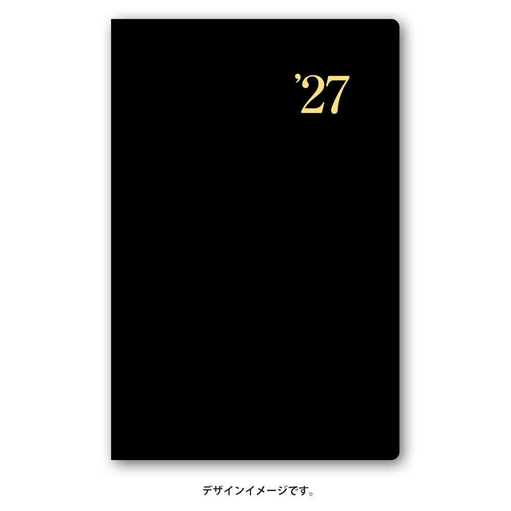 名入れ可能 2027年1月始まり ＮＯＬＴＹ能率手帳ライツ１小型版（黒）1131