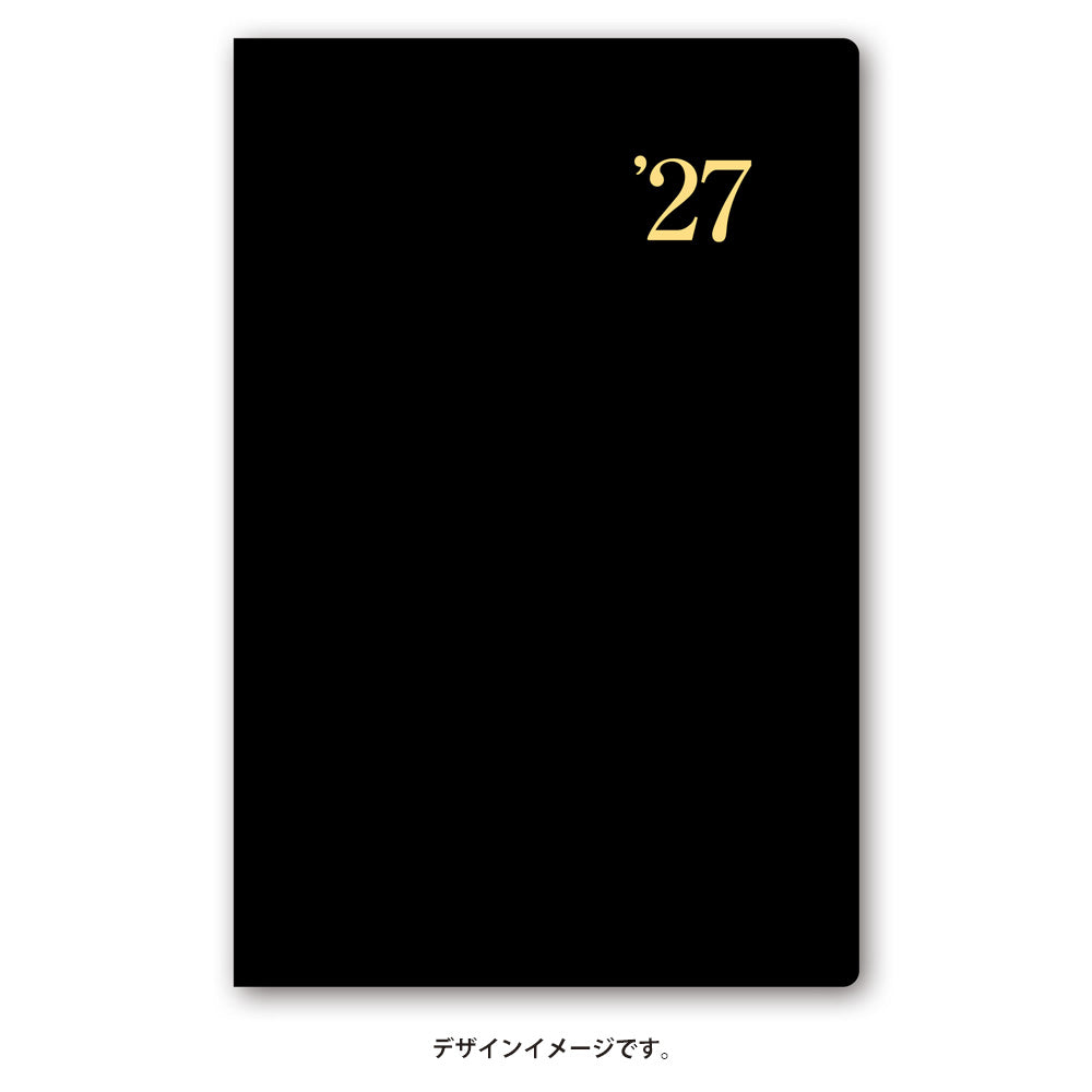 名入れ可能 2027年1月始まり ＮＯＬＴＹ能率手帳ライツ３（黒）1251