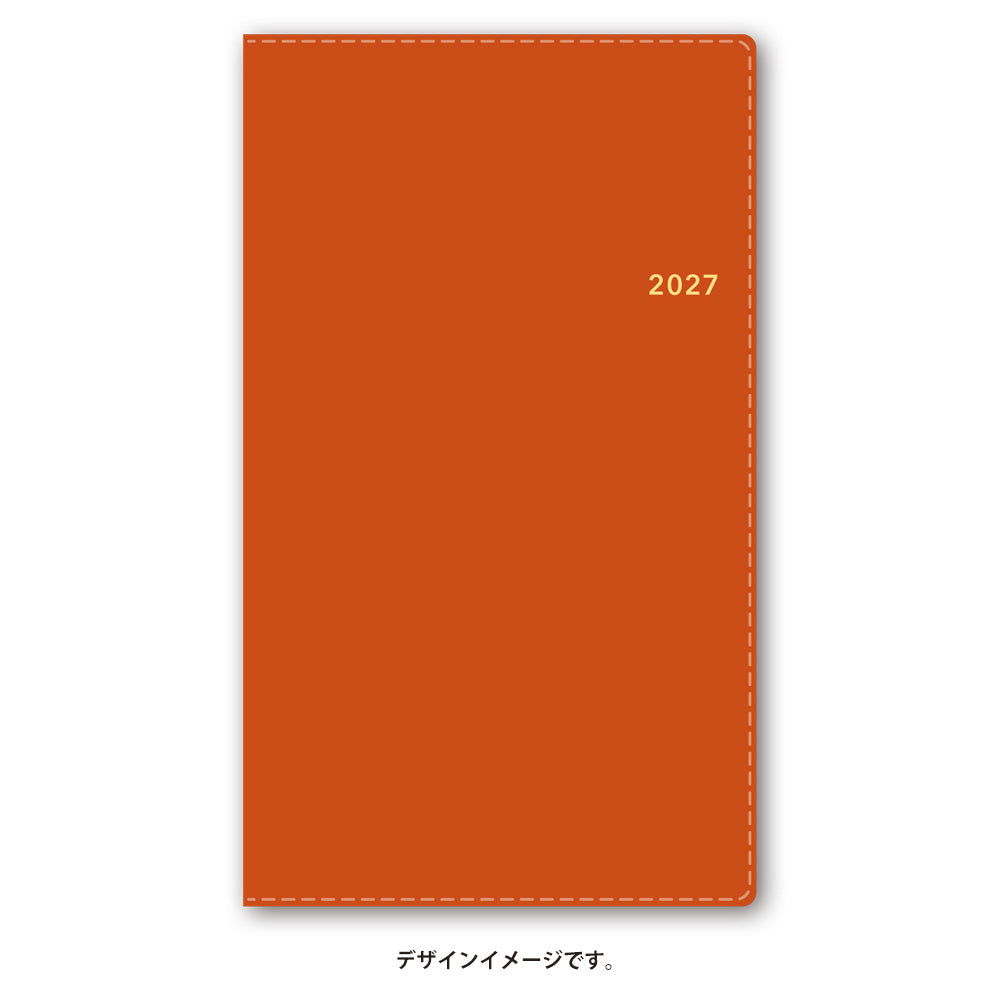 名入れ可能 2027年1月始まり ＮＯＬＴＹポケットカジュアル１（オレンジ）1505