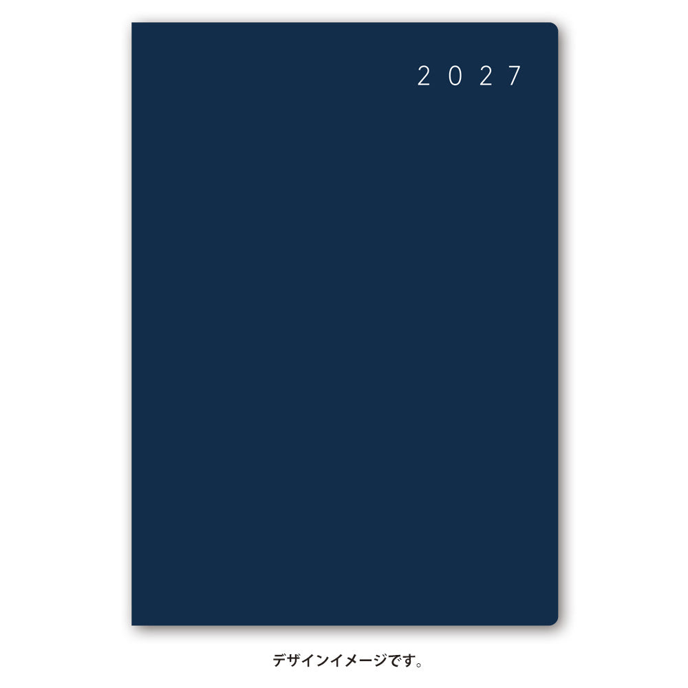 名入れ可能 2027年1月始まり ＮＯＬＴＹエクリＢ６ー５日曜始まり（ネイビー）2272