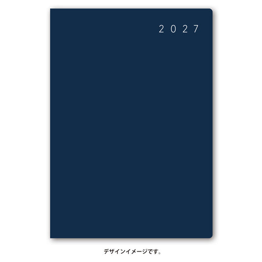 名入れ可能 2027年1月始まり ＮＯＬＴＹエクリＢ６ー５日曜始まり（ネイビー）2272