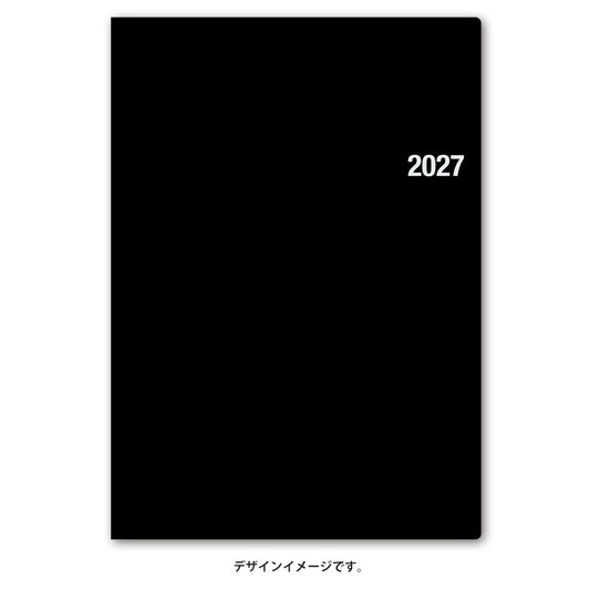 名入れ可能 2027年1月始まり ＮＯＬＴＹ能率手帳Ｂ５（黒）6111